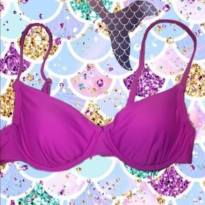 Vibrant purple swim suit top